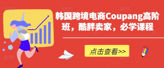 韩国跨境电商Coupang高阶班，酷胖卖家，必学课程-众创网
